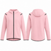 Pink and Black Full-Zip Hoodie